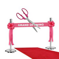 Grand Opening Kit-36" Ceremonial Scissors, Ribbon, Bows, Stanchions, Carpet